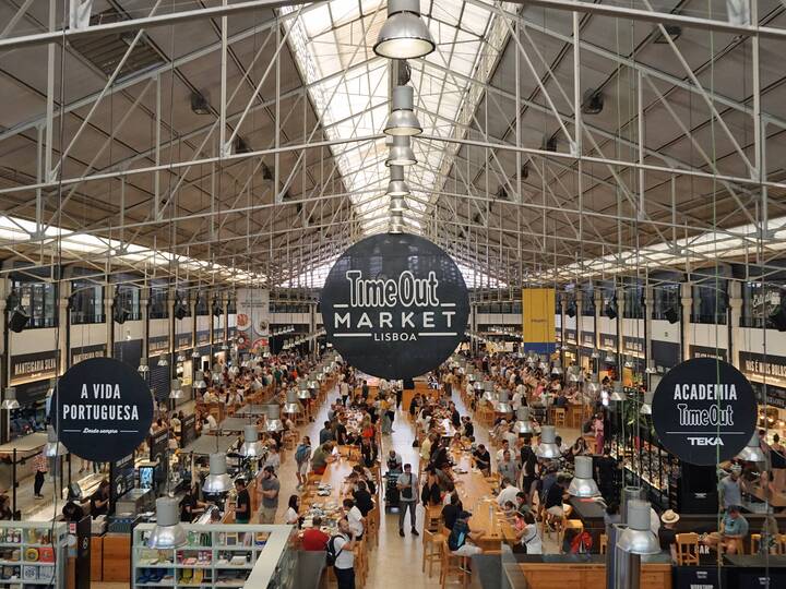 Markthalle Mercado da Ribeira Lissabon